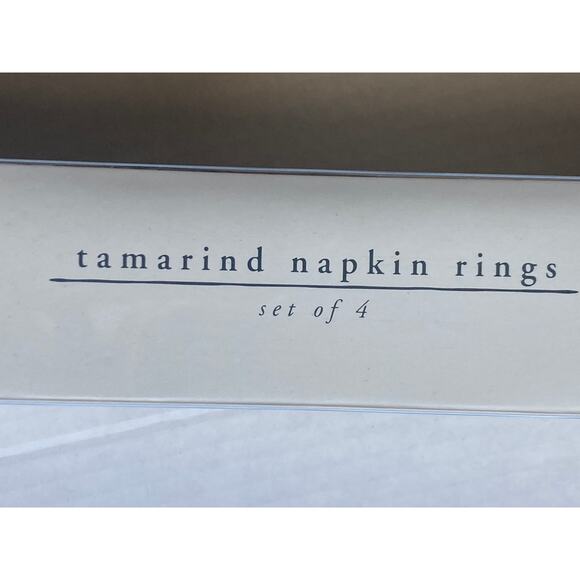 PIER1 IMPORTS ~  8  Tamarind dining napkin rings Safari, NIB Discontinued Cool - Picture 9 of 11